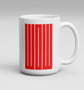 "WOW" Red Typography Mug - Skew'd
